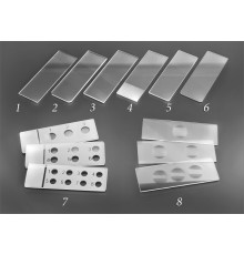 Стекло предметное СП-7105, 76*26±1,0 мм, толщ. 1,0±0,1 мм, со шлифованными краями и полосой для записи