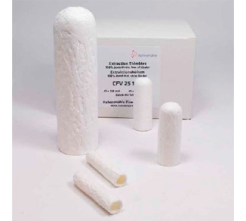 Экстракционные гильзы из стеклянного микроволокна Hahnemühle CFV, Ø 33 x 94 мм