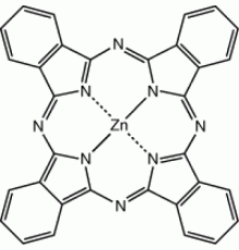 Фталоцианин цинка, 95%, Alfa Aesar, 2g