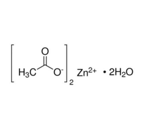 Цинк ацетат дигидрат, 98+%, ACS реактив., Acros Organics, 10кг