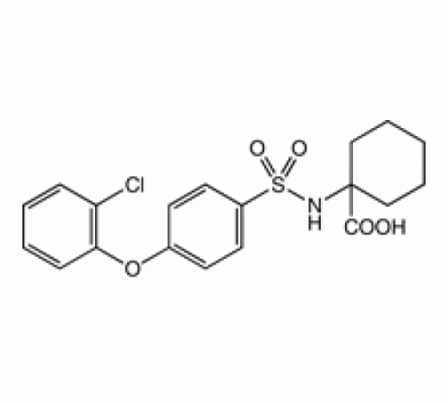 1 - [4 - (2-хлорфенокси) фенилсульфониламино] циклогексанкарбоновой кислоты, 96%, Alfa Aesar, 1 г