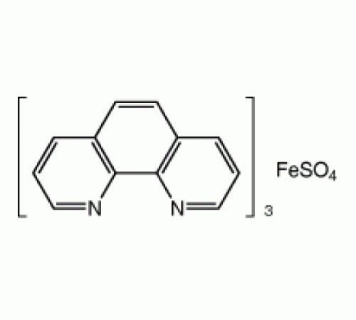 Трис(1,10-фенантролин)железа(II) сульфат, 0.025M водный р-р, Acros Organics, 500мл