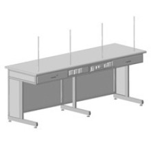 Стол демонстрационный с дополнительной электрикой 2400х750х900 (Арт: 56.0216.01.14)