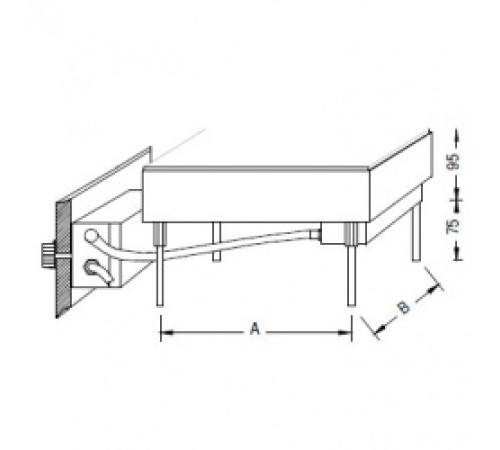 Нагревательная плитка Gestigkeit 33 EB, CERAN, 430 x 430 мм, 2,0 кВт, 3х400 В, с отдельным регулятором, для установки в столы, температура 50-500°C (Артикул 33 EB)